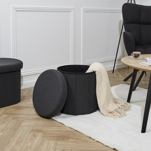 Pouffe Olaf, anthracite