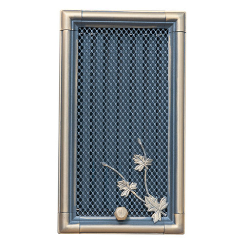 Parkanex Fireplace Air Vent Grille Blind 16 x 32 cm, gold patina