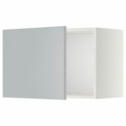 METOD Wall cabinet, white/Veddinge grey, 60x40 cm