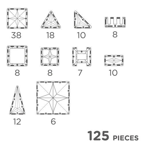 Cleverclixx Large Creative Pack Pastel 125pcs 3+