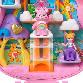 Polly Pocket X Care Bears Dolls & Playset With Toy Car JCC14 4+