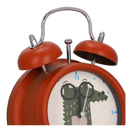 Classic Alarm Clock Crocodile, orange