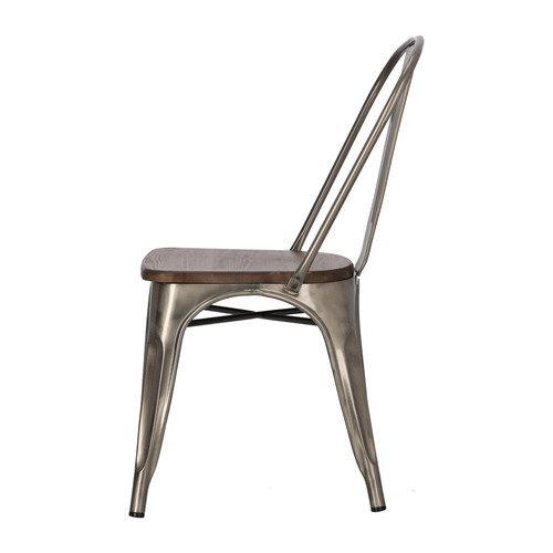 Chair Paris Wood, metallic, pine, walnut