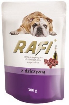 Rafi Rafi Dog Wet Food with Game 300g