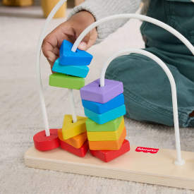 Fisher-Price Wooden Beads Shapes to Slide JFG15 12m+