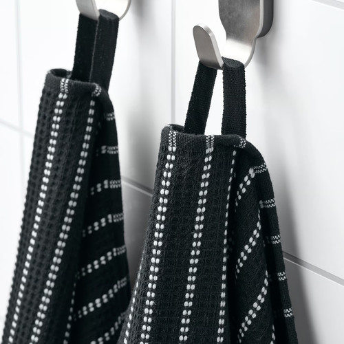 BROKGINST Bath towel, black, 70x140 cm