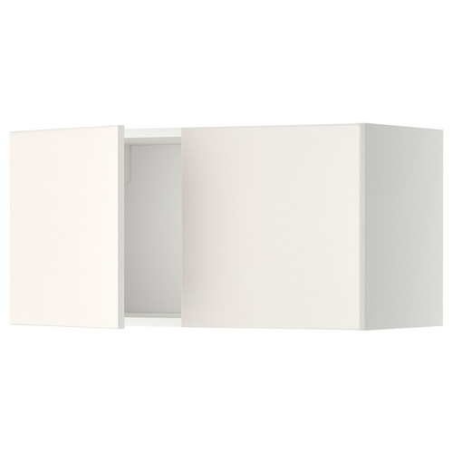 METOD Wall cabinet with 2 doors, white/Veddinge white, 80x40 cm