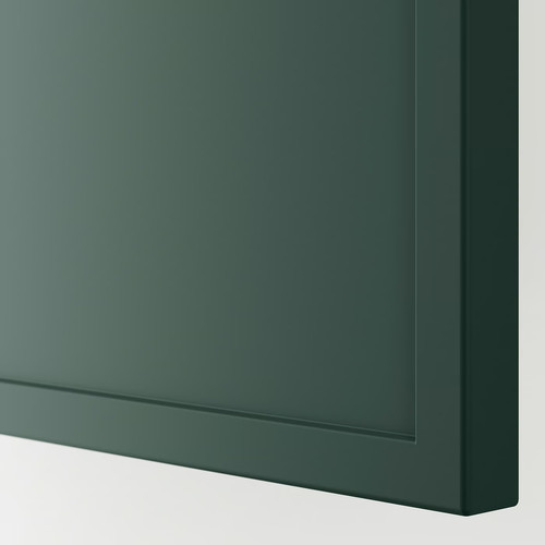METOD Base cabinet with wire baskets, white/Aspudden dark grey-green, 40x60 cm