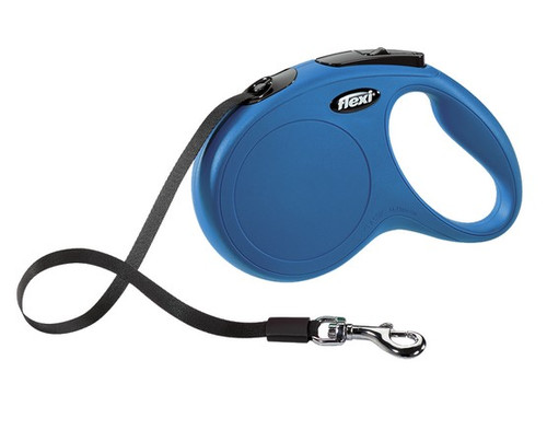 Flexi New Classic Tape Leash M 5m, blue