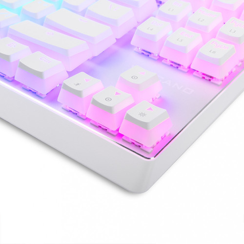 Modecom Wired Mechanical Keyboard RGB, white