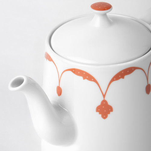 GOKVÄLLÅ Teapot, orange, 0.8 l