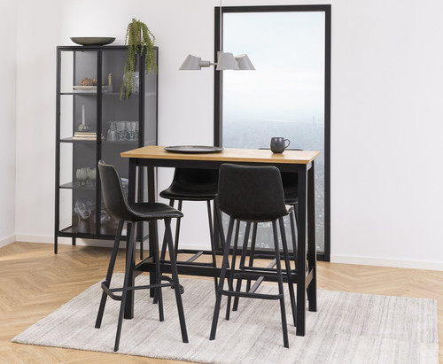 Display Cabinet Newcastle, high, black