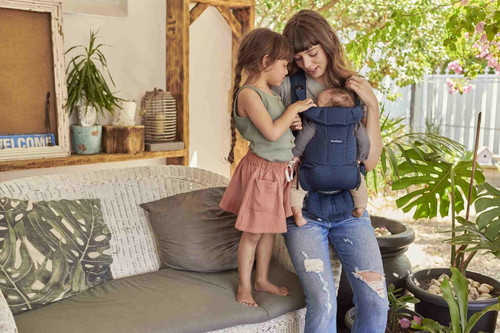 BABYBJÖRN Baby Carrier Move - Navy Blue, 3D Mesh, 0-15m