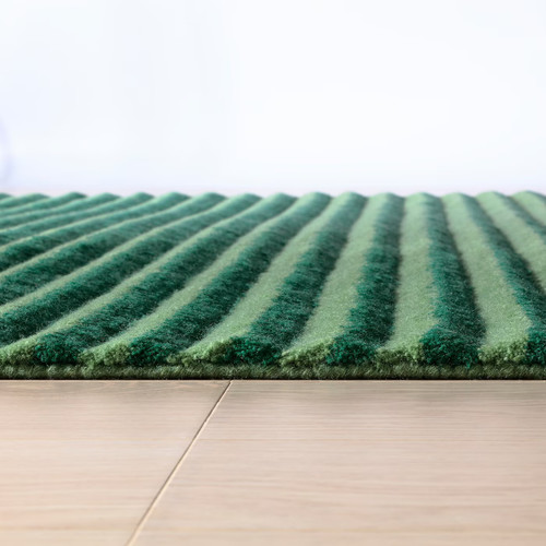 TÅGSPÅR Rug, high pile, green, 200x300 cm