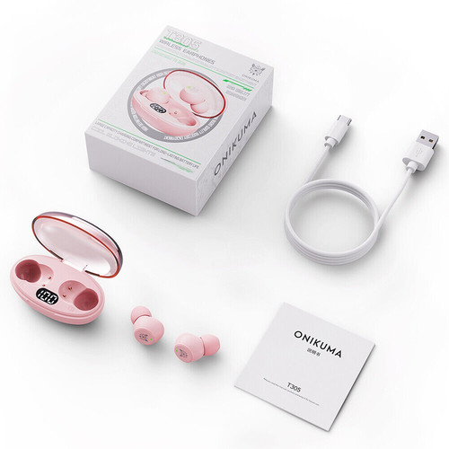 Onikuma Headphones Earphones T305, pink