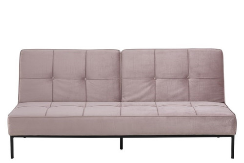 Actona Sofa-Bed Perugia, velvet, pink