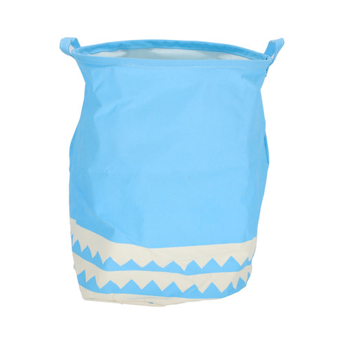 Foldable Toy Bag Basket 40cm, blue