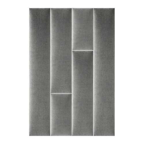 Upholstered Wall Panel Rectangle Stegu Mollis 60x15cm, anthracite