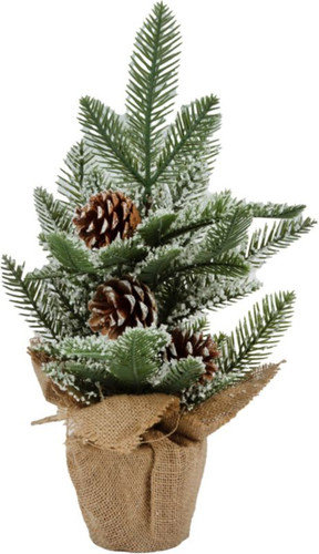 Artificial Christmas Tree with Pine Cones, 37 cm