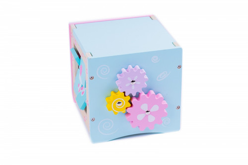 Wooden Activity Cube Educational Toy Pastel 3+