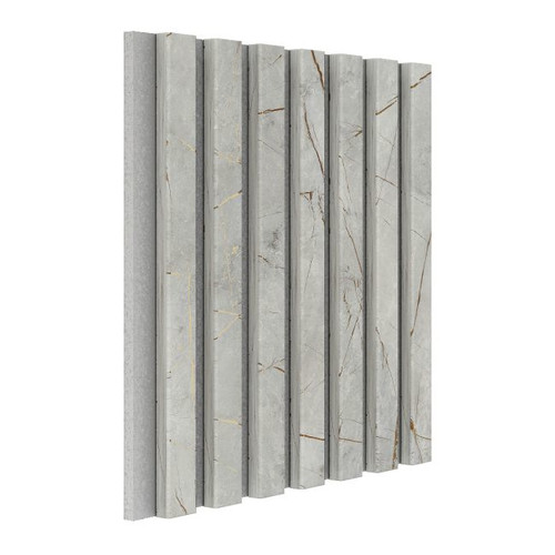 Lamella Mini Wall Panel Vertical Line 300 x 300 mm, grey/stone, felt