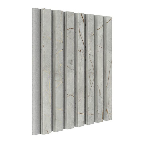 Lamella Mini Wall Panel Vertical Line 300 x 300 mm, grey/stone, felt