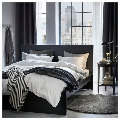 NATTJASMIN Quilt cover and pillowcase, white, 200x150 cm/50x60 cm