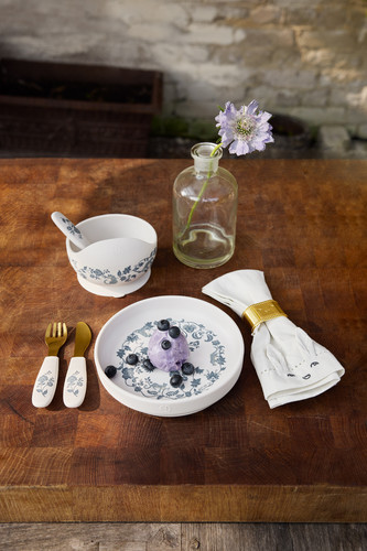 Elodie Details Silicone Plate Set - Garden Leo Toile