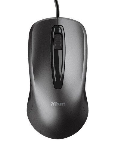 Trust Optical Wired Mouse Carve, black