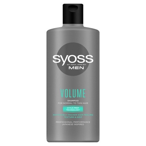 Schwarzkopf Syoss Men Shampoo for Normal to Thin Hair Volume 440ml
