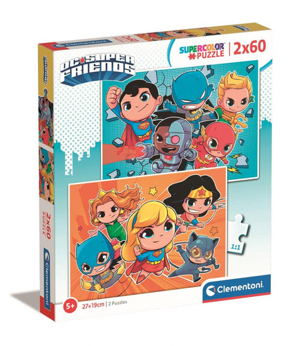 Clementoni Children's Puzzle DC Super Friends 2x60 5+