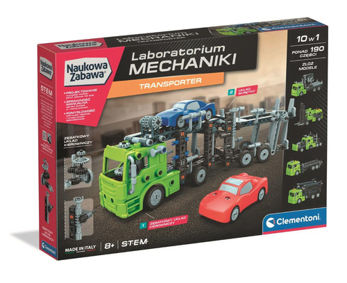 Clementoni Scientific Fun Mechanics Laboratory Transporter 8+