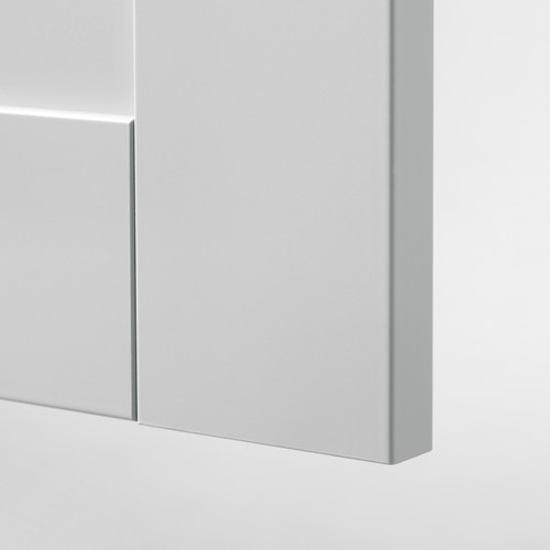 KNOXHULT Base cabinet with doors and drawer, grey, 180 cm