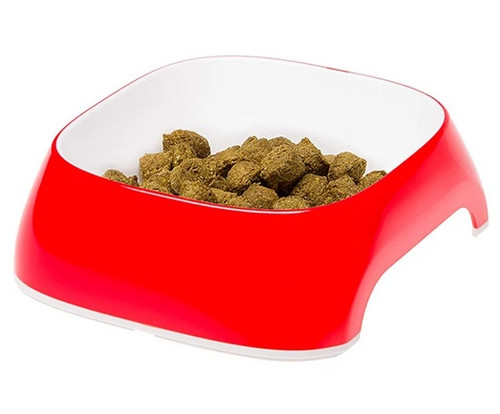 Dog Bowl Glam Medium, red