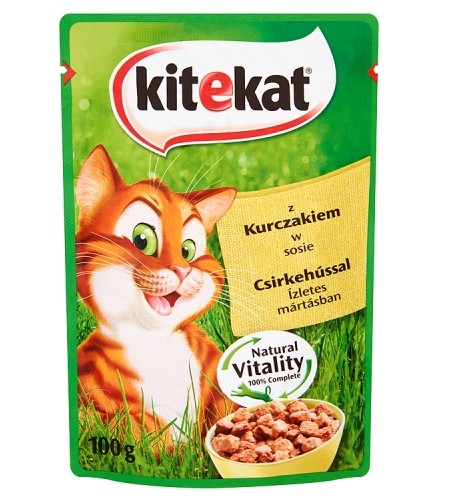 Kitekat Cat Food Chicken in Gravy 100g