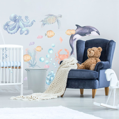 Wall Sticker Set - Ocean Animals II