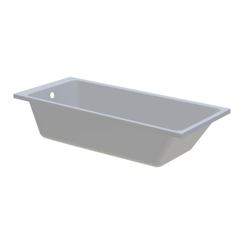 GoodHome Acrylic Bathtub Teesta 160x70 cm, white