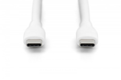 DIGITUS USB-C silicone connection cable, 1m, white