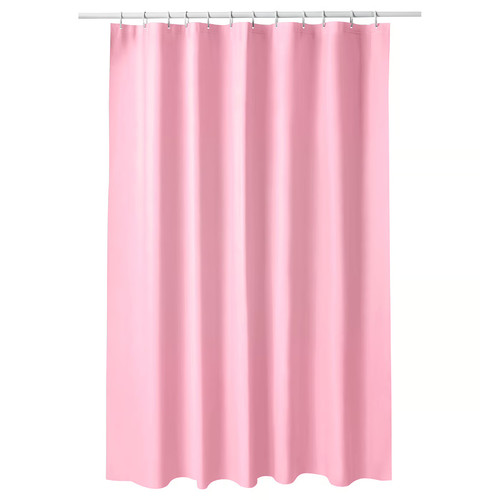 LUDDHAGTORN Shower curtain, pink, 180x200 cm