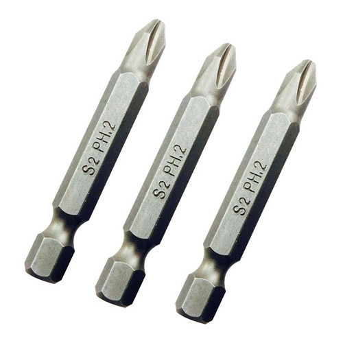 Universal Fit Bit Set 50 mm PH2, 3 pack