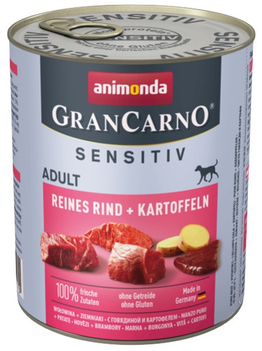 Animonda GranCarno Sensitiv Beef & Potatoes Dog Wet Food 800g