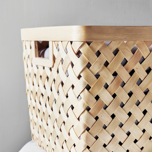 VÄXTHUS Basket, poplar/handmade, 30x30x28 cm