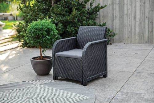 Outdoor Furniture Set ROSALIE SET, graphite