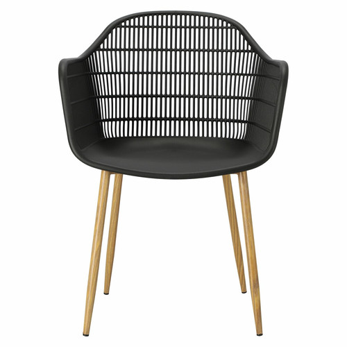 Chair Becker, black/natural