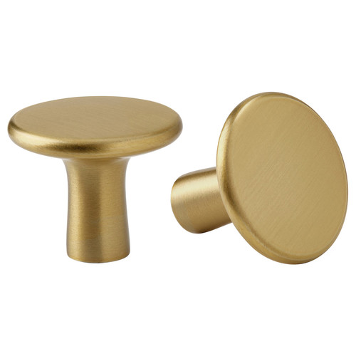 KALERUM Knob, brass-colour, 30 mm