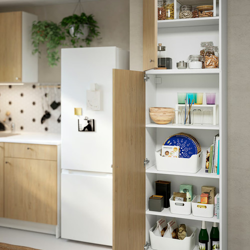 KNOXHULT High cabinet with doors, oak effect, 60x31x228 cm