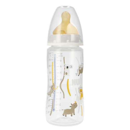 NUK First Choice Plus Baby Bottle with Temperature Control 300ml 0-6m, grey