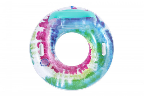 Bestway Inflatable Swim Ring with Backrest 70s 1.18 x 1.17m 18+