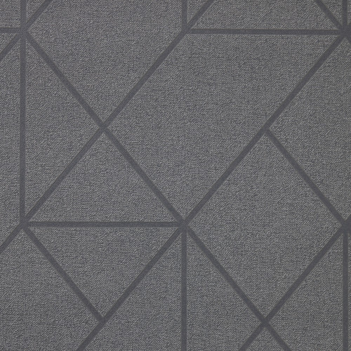 GoodHome Vinyl Wallpaper on Fleece Patula, dark grey