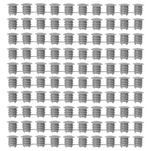 KOMPLEMENT Cover cap, dark grey, 100 pack